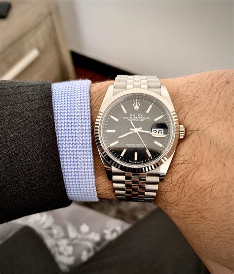 white gold 36 mm rolex black|rolex datejust 36 best price.